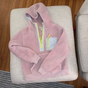 J. Crew Vintage Fleece Sherpa Half-zip Hoodie